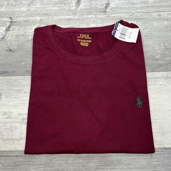 Polo by Ralph Lauren Maroon Short Sleeve Tee - Picture 1 of 5